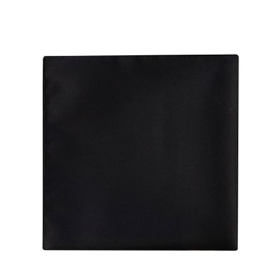 Black textured pocket square